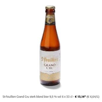 Promoties St-feuillien grand cru sterk blond bier - St Feuillien - Geldig van 24/04/2024 tot 07/05/2024 bij Colruyt