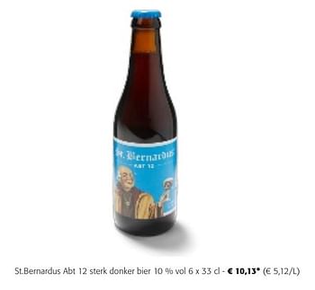 Promotions St.bernardus abt 12 sterk donker bier - St.Bernardus - Valide de 24/04/2024 à 07/05/2024 chez Colruyt