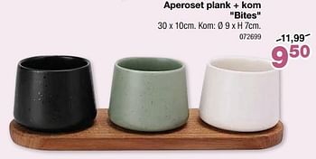 Promoties Aperoset plank + kom bites - Cosy & Trendy - Geldig van 24/04/2024 tot 19/05/2024 bij Home & Co