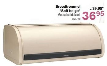Promotions Broodtrommel soft beige - Brabantia - Valide de 24/04/2024 à 19/05/2024 chez Home & Co