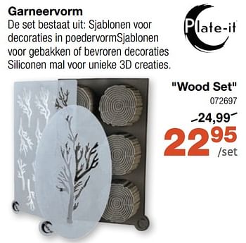 Promotions Garneervorm wood set - Produit Maison - Home & Co - Valide de 24/04/2024 à 19/05/2024 chez Home & Co