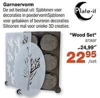 Garneervorm wood set-Huismerk - Home & Co