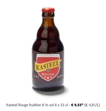 Promotions Kasteel rouge fruitbier - Kasteelbier - Valide de 24/04/2024 à 07/05/2024 chez Colruyt