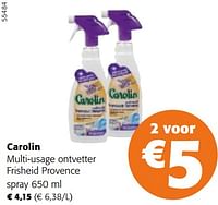 Promoties Carolin multi-usage ontvetter frisheid provence - Carolin - Geldig van 24/04/2024 tot 07/05/2024 bij Colruyt