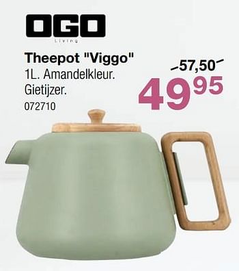 Promotions Theepot viggo - Ogo - Valide de 24/04/2024 à 19/05/2024 chez Home & Co