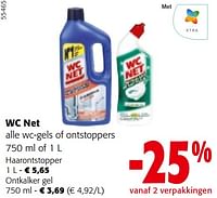 Promoties Wc net alle wc-gels of ontstoppers - WC Net - Geldig van 24/04/2024 tot 07/05/2024 bij Colruyt