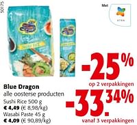 Promoties Blue dragon alle oosterse producten - Blue Dragon - Geldig van 24/04/2024 tot 07/05/2024 bij Colruyt