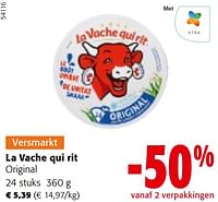 Promoties La vache qui rit original - La Vache Qui Rit - Geldig van 24/04/2024 tot 07/05/2024 bij Colruyt