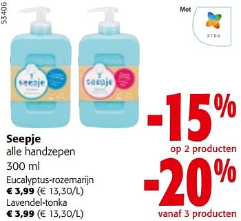 Promotions Seepje alle handzepen - Seepje  - Valide de 24/04/2024 à 07/05/2024 chez Colruyt