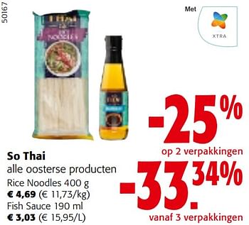 Promoties So thai alle oosterse producten - So Thai - Geldig van 24/04/2024 tot 07/05/2024 bij Colruyt