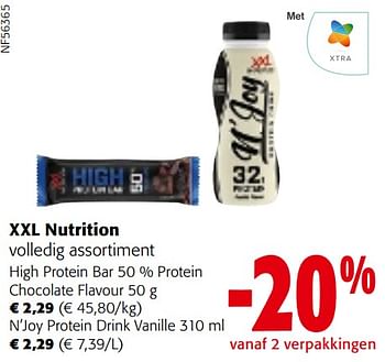 Promotions Xxl nutrition volledig assortiment - Xxl nutrition - Valide de 24/04/2024 à 07/05/2024 chez Colruyt