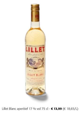 Promotions Lillet blanc aperitief - Lillet - Valide de 24/04/2024 à 07/05/2024 chez Colruyt