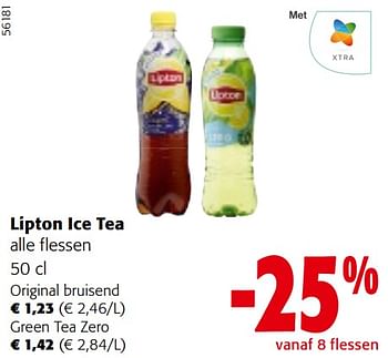 Promotions Lipton ice tea alle flessen - Lipton - Valide de 24/04/2024 à 07/05/2024 chez Colruyt