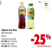 Promoties Lipton ice tea alle flessen - Lipton - Geldig van 24/04/2024 tot 07/05/2024 bij Colruyt