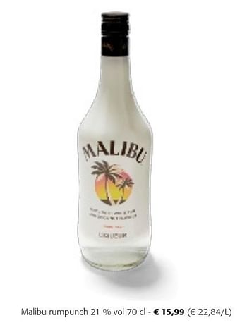 Promotions Malibu rumpunch - Malibu - Valide de 24/04/2024 à 07/05/2024 chez Colruyt