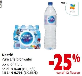 Promotions Nestlé pure life bronwater - Nestlé - Valide de 24/04/2024 à 07/05/2024 chez Colruyt