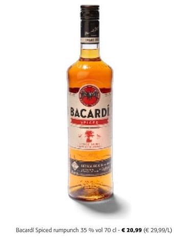 Promotions Bacardí spiced rumpunch - Bacardi - Valide de 24/04/2024 à 07/05/2024 chez Colruyt