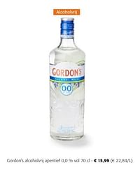 Gordon`s alcoholvrij aperitief 0,0 % vol-Gordon