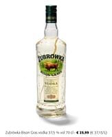 Promoties Zubrówka bison gras vodka - Zubrowka - Geldig van 24/04/2024 tot 07/05/2024 bij Colruyt