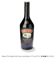 Promoties Baileys the original irish cream crèmelikeur - Baileys - Geldig van 24/04/2024 tot 07/05/2024 bij Colruyt