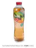 Promoties Fuze tea black tea peach-hibiscus - FuzeTea - Geldig van 24/04/2024 tot 07/05/2024 bij Colruyt