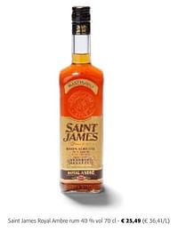 Saint james royal ambre rum-Saint James