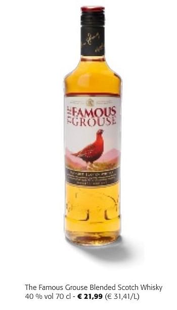 Promotions The famous grouse blended scotch whisky - The Famous Grouse - Valide de 24/04/2024 à 07/05/2024 chez Colruyt