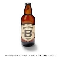 Promoties Bertinchamps blond blond bier - Bertinchamps - Geldig van 24/04/2024 tot 07/05/2024 bij Colruyt