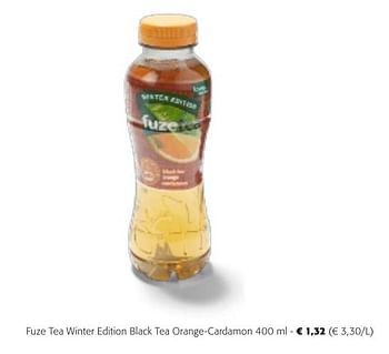 Promotions Fuze tea winter edition black tea orange-cardamon - FuzeTea - Valide de 24/04/2024 à 07/05/2024 chez Colruyt