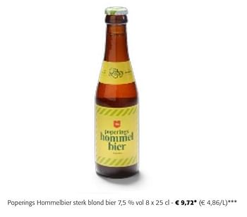 Promotions Poperings hommelbier sterk blond bier - Brouwerij van Eecke - Valide de 24/04/2024 à 07/05/2024 chez Colruyt