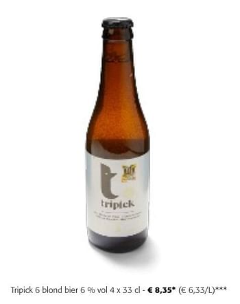 Promoties Tripick 6 blond bier - Tripick - Geldig van 24/04/2024 tot 07/05/2024 bij Colruyt