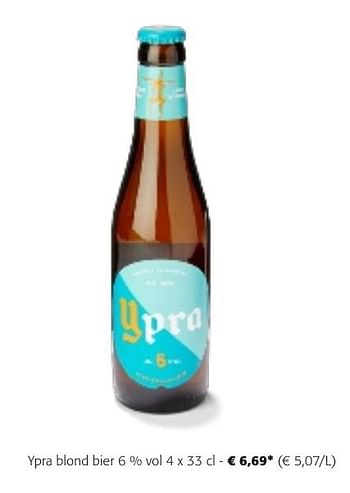 Promotions Ypra blond bier - Ypra - Valide de 24/04/2024 à 07/05/2024 chez Colruyt