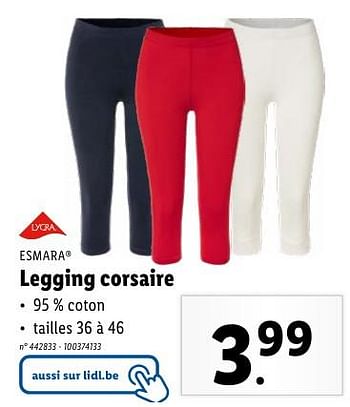 Promotions Legging corsaire - Esmara - Valide de 02/05/2024 à 07/05/2024 chez Lidl