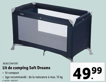 Promoties Lit de camping soft dreams - Bébéconfort - Geldig van 02/05/2024 tot 07/05/2024 bij Lidl