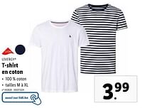 Promotions T-shirt en coton - Livergy - Valide de 02/05/2024 à 07/05/2024 chez Lidl
