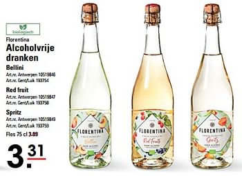 Promoties Alcoholvrije dranken bellini - Florentina - Geldig van 25/04/2024 tot 13/05/2024 bij Sligro