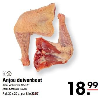 Promotions Anjou duivenbout - Produit Maison - Sligro - Valide de 25/04/2024 à 13/05/2024 chez Sligro