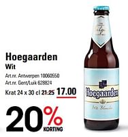 Promoties Hoegaarden wit - Hoegaarden - Geldig van 25/04/2024 tot 13/05/2024 bij Sligro