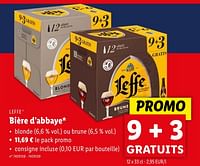 Promotions Bière d’abbaye - Leffe - Valide de 02/05/2024 à 07/05/2024 chez Lidl