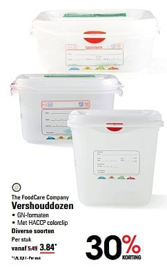 Promotions Vershouddozen - The Food Care Company - Valide de 25/04/2024 à 13/05/2024 chez Sligro