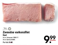 Promoties Zweedse varkensfilet heel - Kaldenberg - Geldig van 25/04/2024 tot 13/05/2024 bij Sligro