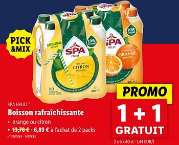 Promoties Boisson rafraîchissante - Spa - Geldig van 02/05/2024 tot 07/05/2024 bij Lidl