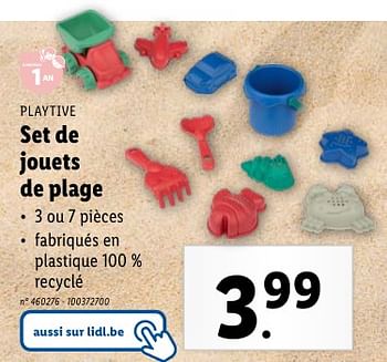 Promotions Set de jouets de plage - Playtive - Valide de 02/05/2024 à 07/05/2024 chez Lidl