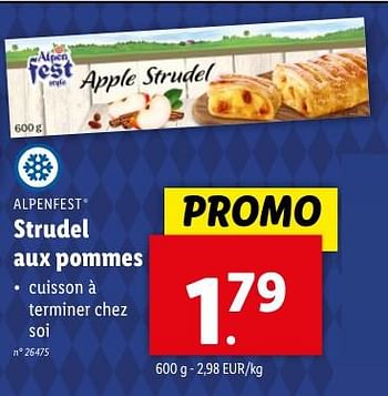 Promoties Strudel aux pommes - Alpen Fest - Geldig van 02/05/2024 tot 07/05/2024 bij Lidl