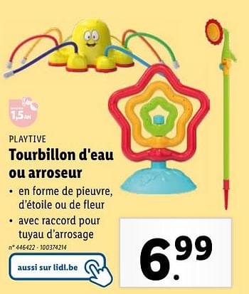 Promoties Tourbillon d`eau ou arroseur - Playtive - Geldig van 02/05/2024 tot 07/05/2024 bij Lidl