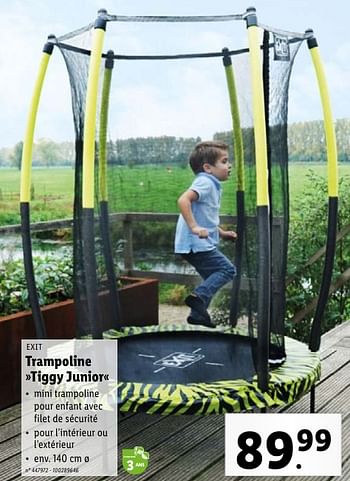 Promoties Trampoline tiggy junior - Exit - Geldig van 02/05/2024 tot 07/05/2024 bij Lidl