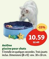 Promotions Anione piscine pour chats - Anione - Valide de 30/04/2024 à 06/05/2024 chez Maxi Zoo