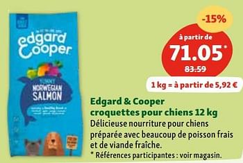 Promoties Edgard + cooper croquettes pour chiens - Edgard & Cooper - Geldig van 30/04/2024 tot 06/05/2024 bij Maxi Zoo