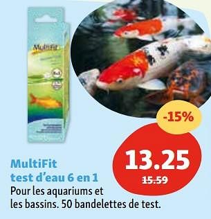Promotions Multifit test d’eau 6 en 1 - Multifit - Valide de 30/04/2024 à 06/05/2024 chez Maxi Zoo