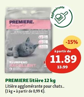 Promoties Premiere litière - Premiere - Geldig van 30/04/2024 tot 06/05/2024 bij Maxi Zoo